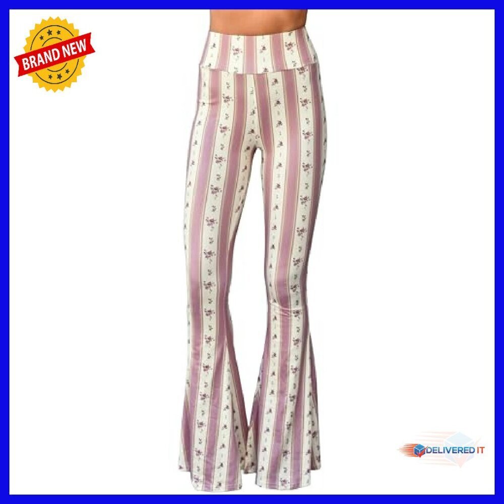 High Waist Bell Bottom Yoga Pants Stretch Lounge Flare - Picture 5 of 7